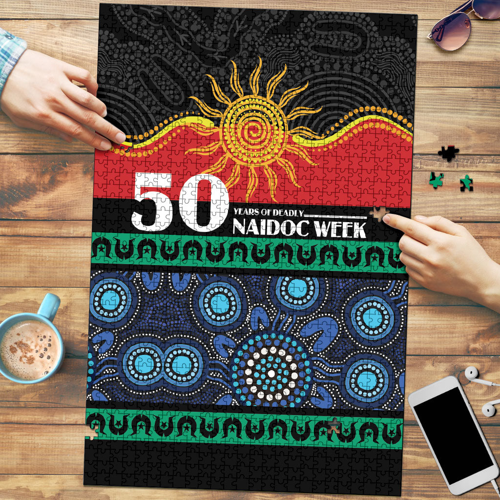 Australian Aboriginal Torres Strait Islanders Puzzle Together We Rise Together We Stay Deadly