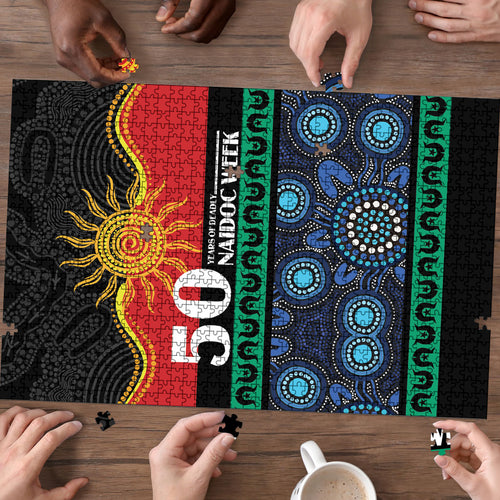 Australian Aboriginal Torres Strait Islanders Puzzle Together We Rise Together We Stay Deadly
