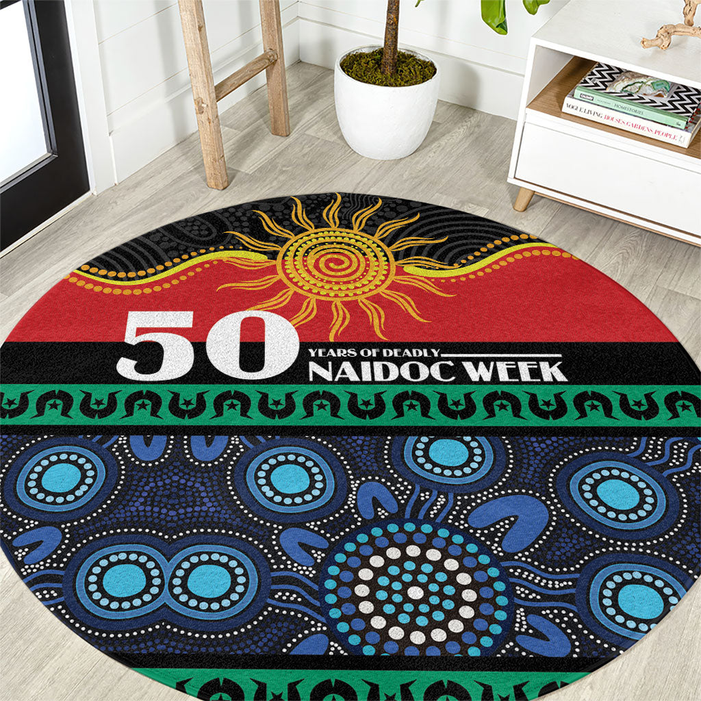 Australian Aboriginal Torres Strait Islanders Round Carpet Together We Rise Together We Stay Deadly