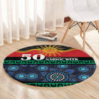Australian Aboriginal Torres Strait Islanders Round Carpet Together We Rise Together We Stay Deadly