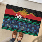 Australian Aboriginal Torres Strait Islanders Rubber Doormat Together We Rise Together We Stay Deadly