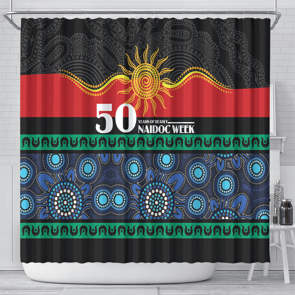 Australian Aboriginal Torres Strait Islanders Shower Curtain Together We Rise Together We Stay Deadly