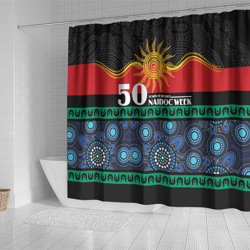 Australian Aboriginal Torres Strait Islanders Shower Curtain Together We Rise Together We Stay Deadly