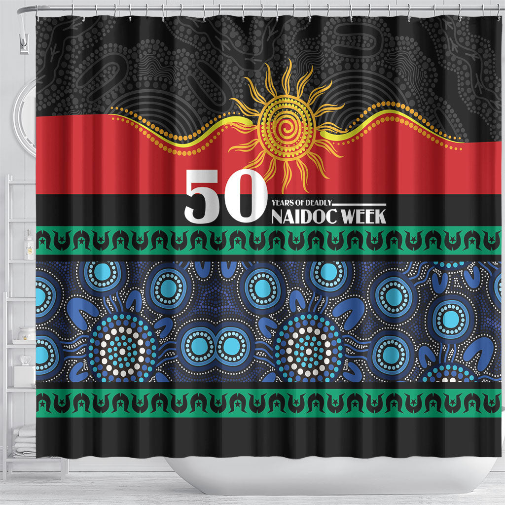 Australian Aboriginal Torres Strait Islanders Shower Curtain Together We Rise Together We Stay Deadly