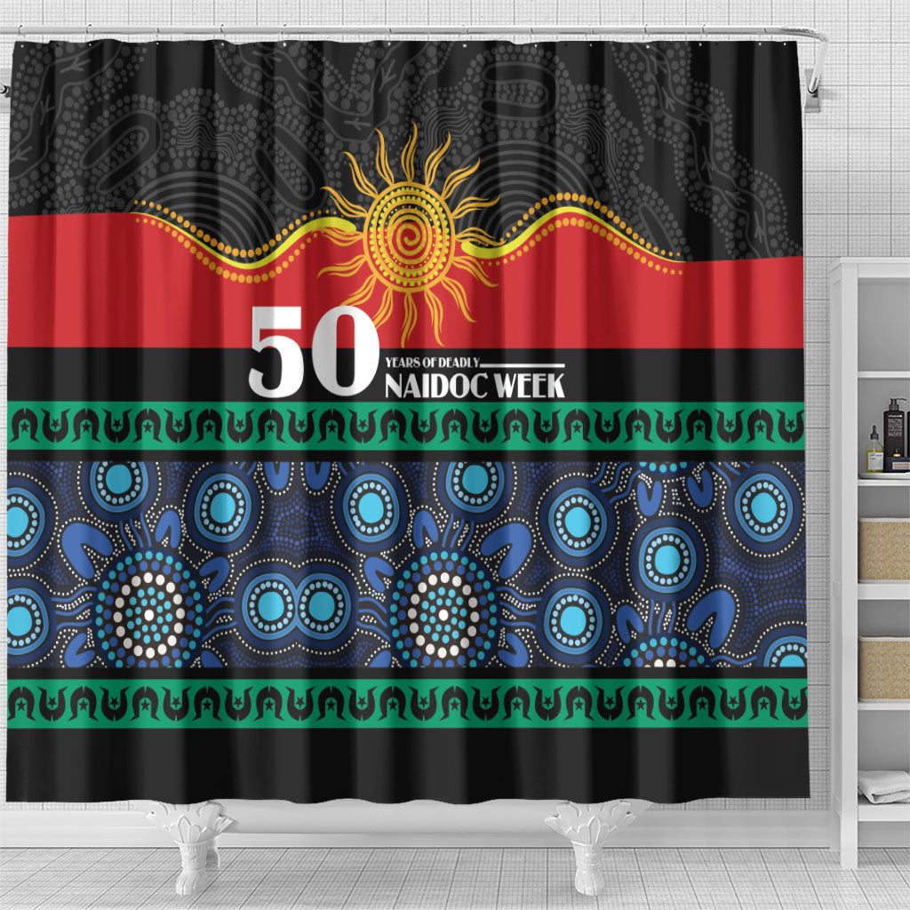 Australian Aboriginal Torres Strait Islanders Shower Curtain Together We Rise Together We Stay Deadly