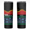 Personalised Australian Aboriginal Torres Strait Islanders Skinny Tumbler Together We Rise Together We Stay Deadly