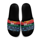 Australian Aboriginal Torres Strait Islanders Slide Sandals Together We Rise Together We Stay Deadly