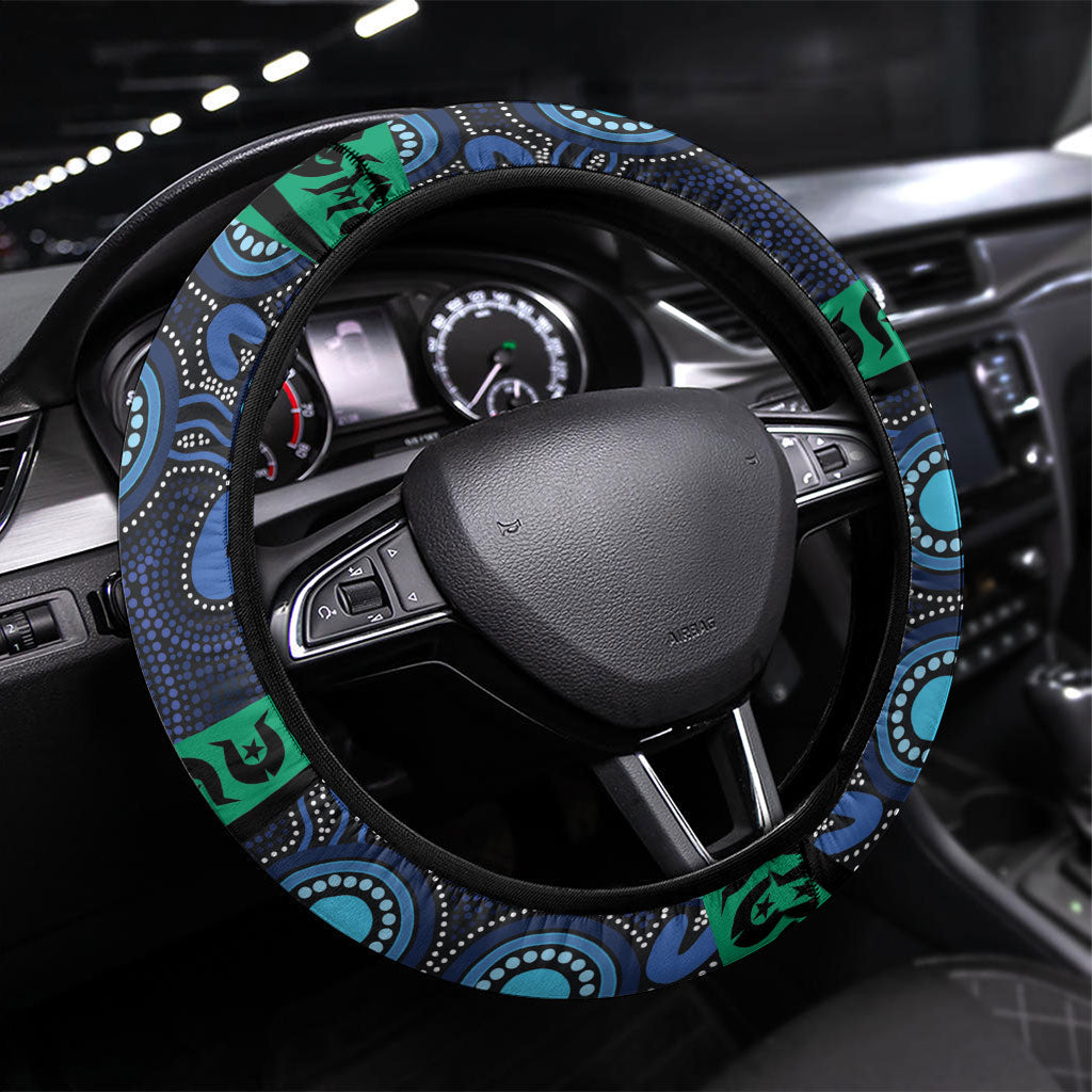 Australian Aboriginal Torres Strait Islanders Steering Wheel Cover Together We Rise Together We Stay Deadly