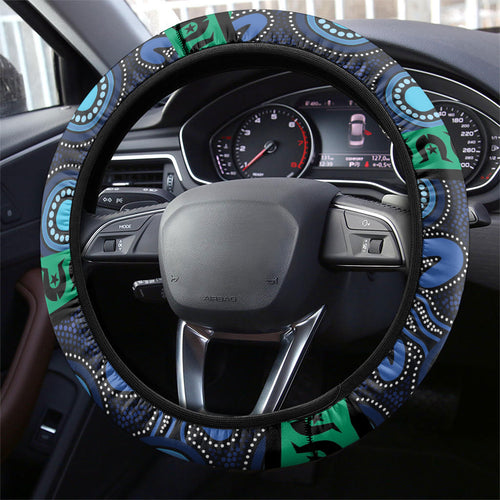 Australian Aboriginal Torres Strait Islanders Steering Wheel Cover Together We Rise Together We Stay Deadly