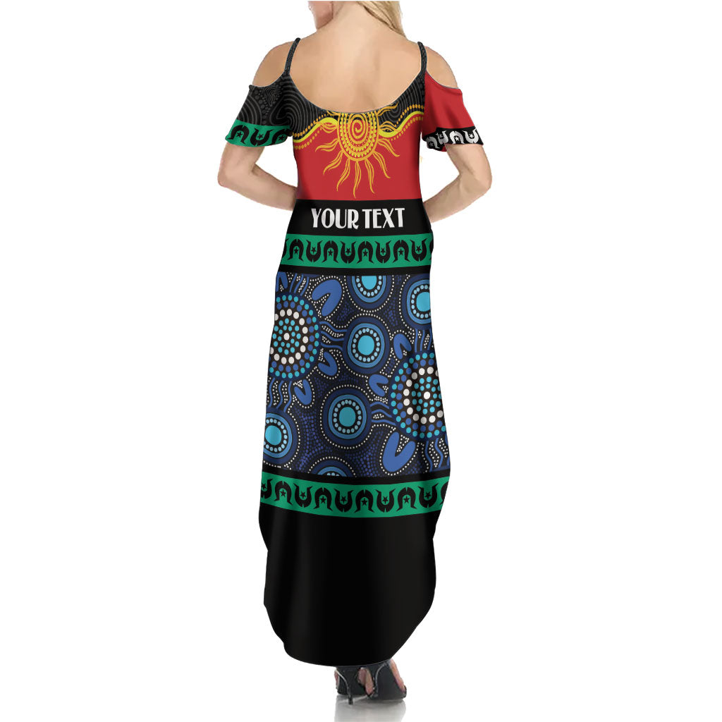 Personalised Australian Aboriginal Torres Strait Islanders Summer Maxi Dress Together We Rise Together We Stay Deadly