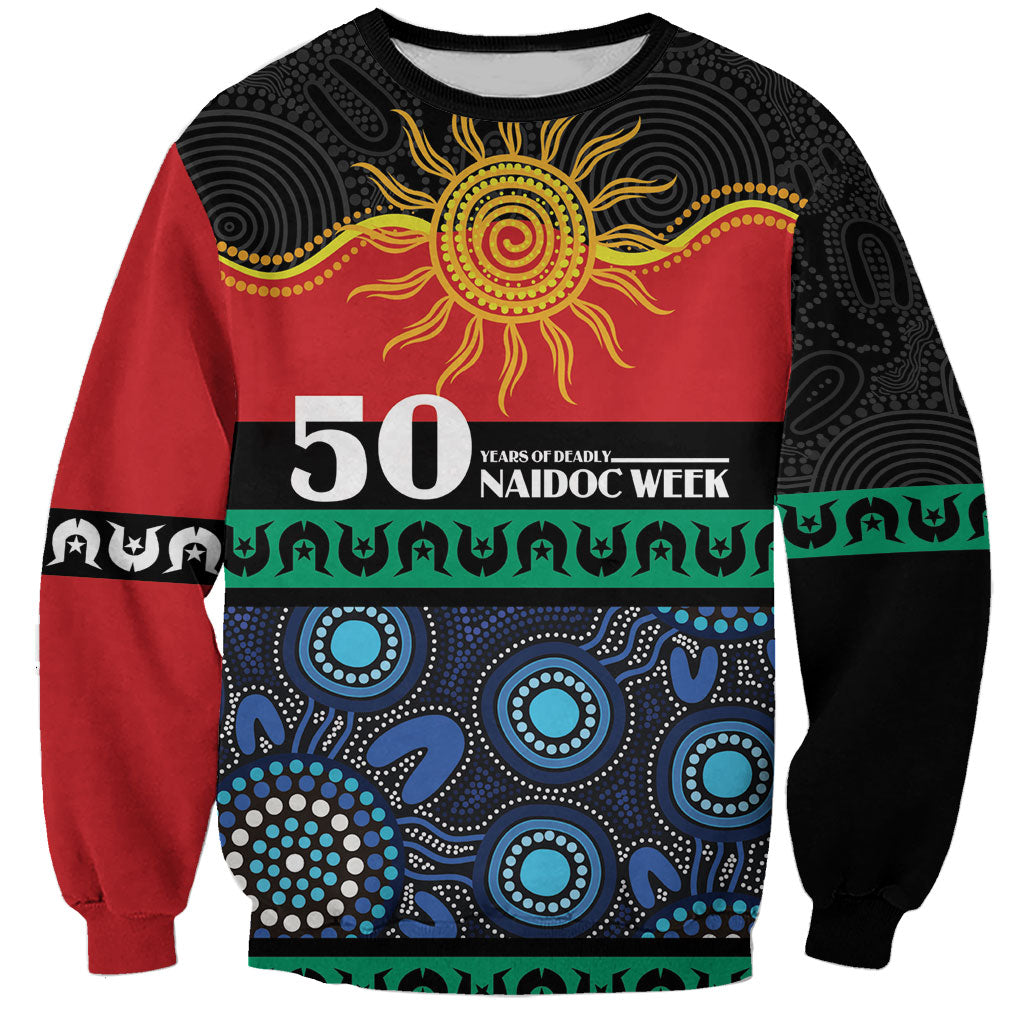 Personalised Australian Aboriginal Torres Strait Islanders Sweatshirt Together We Rise Together We Stay Deadly