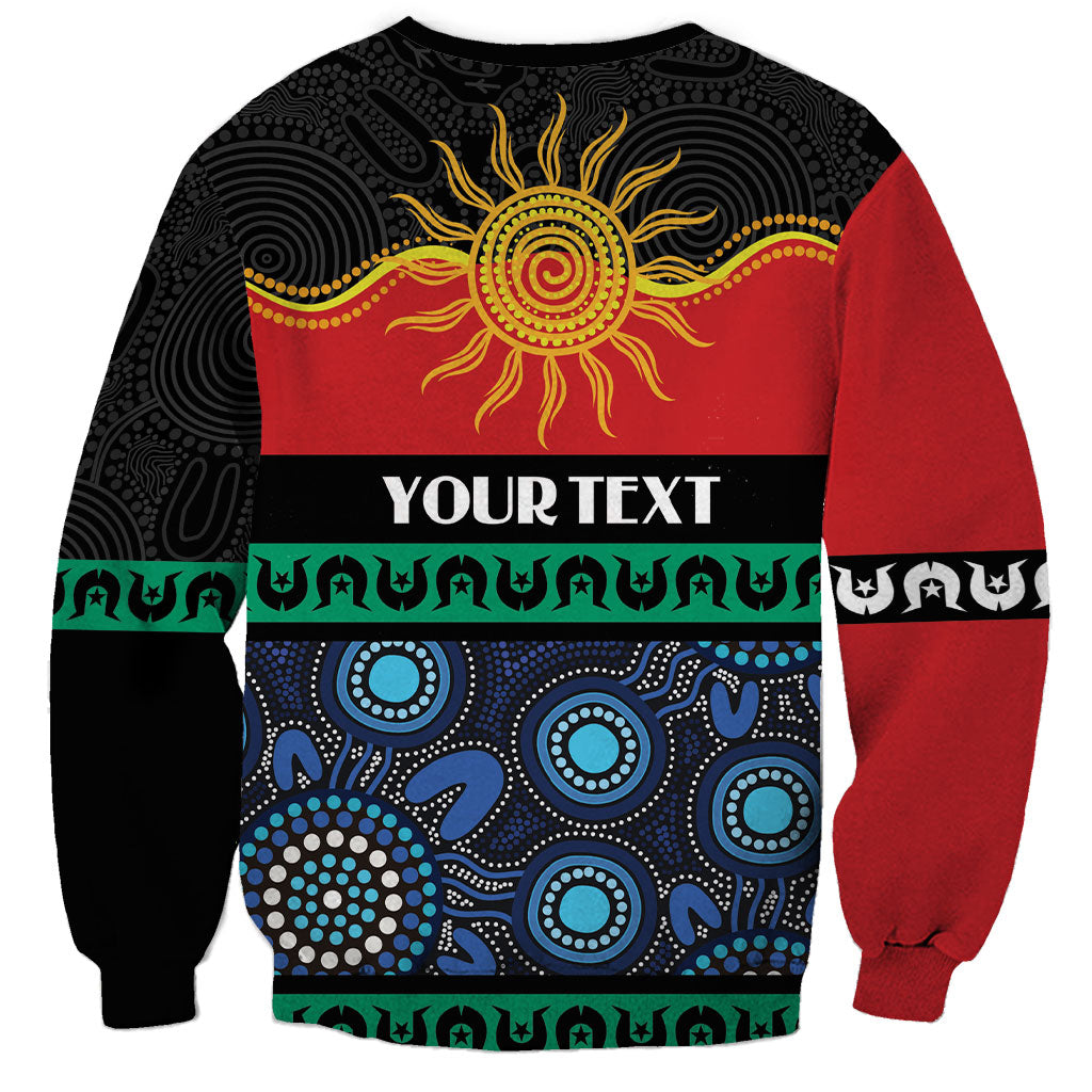Personalised Australian Aboriginal Torres Strait Islanders Sweatshirt Together We Rise Together We Stay Deadly