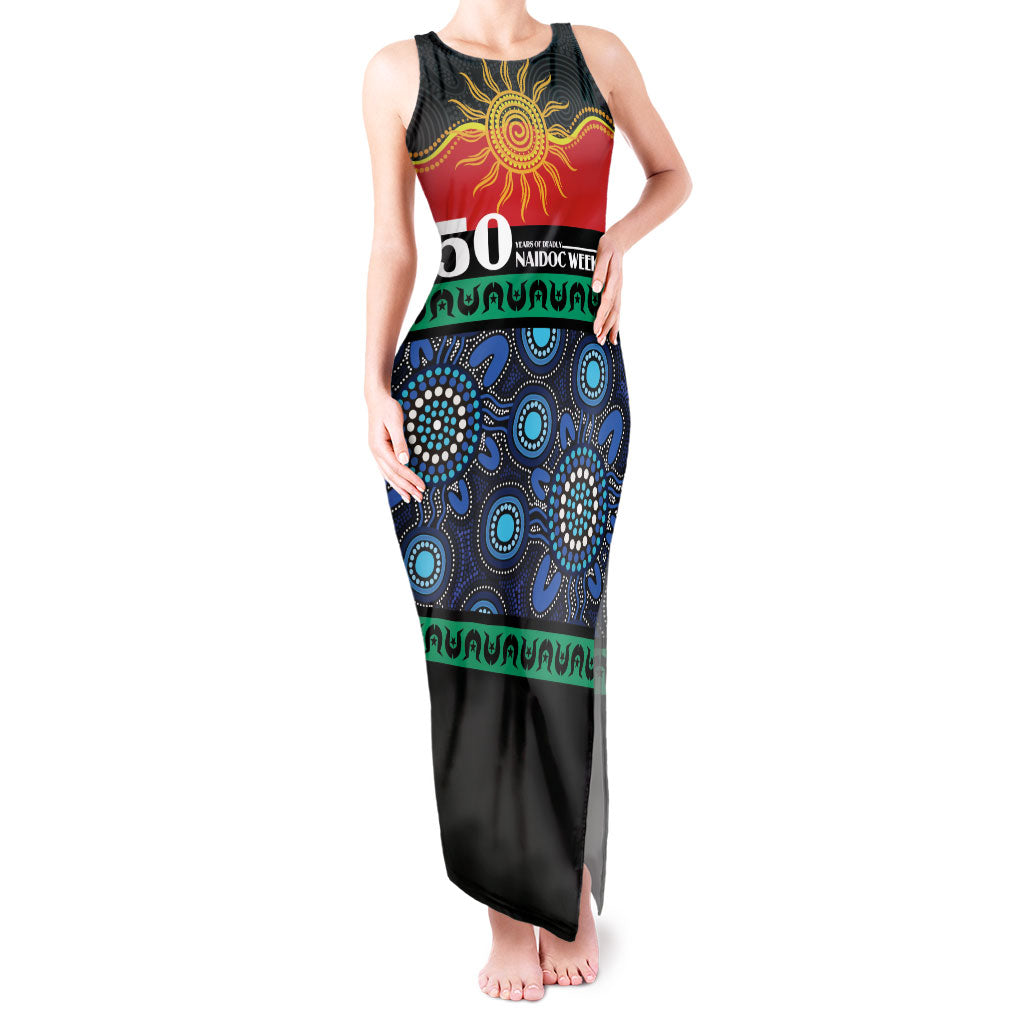 Personalised Australian Aboriginal Torres Strait Islanders Tank Maxi Dress Together We Rise Together We Stay Deadly