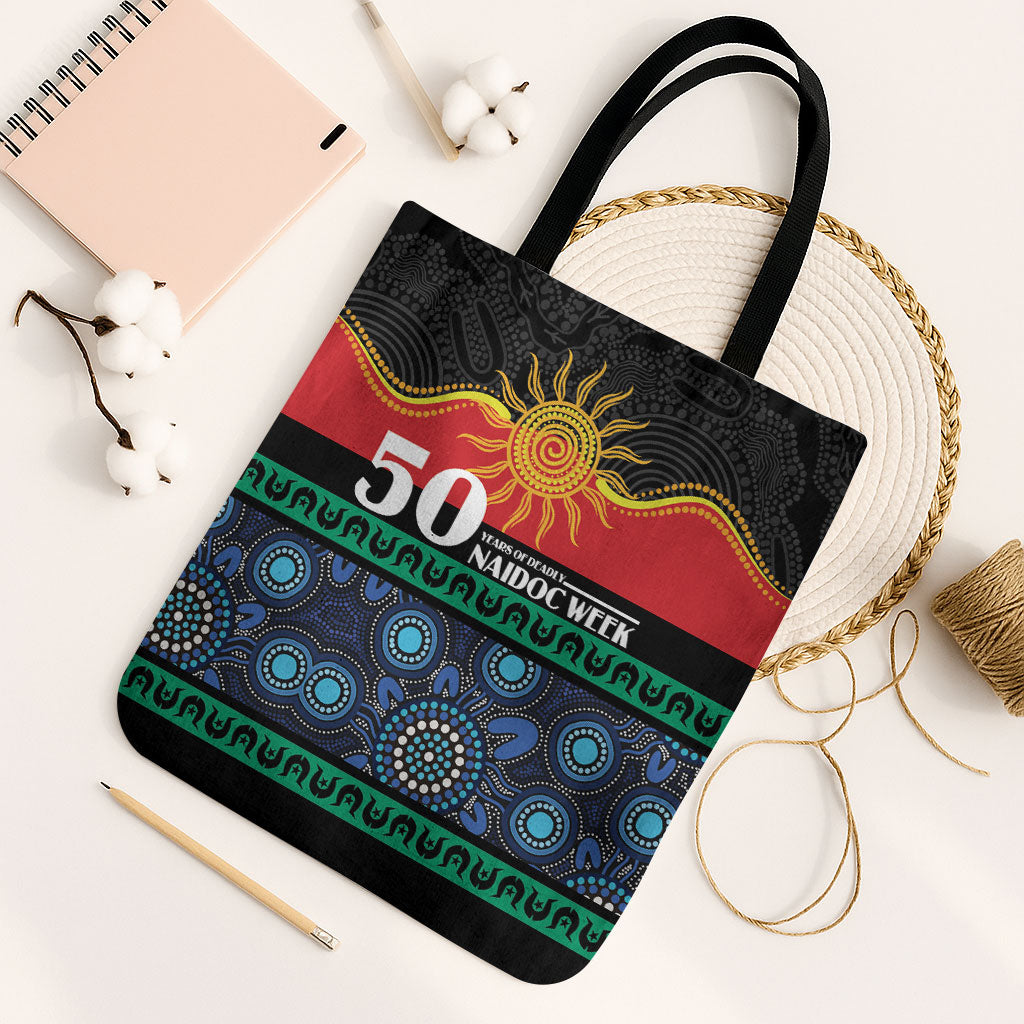 Australian Aboriginal Torres Strait Islanders Tote Bag Together We Rise Together We Stay Deadly