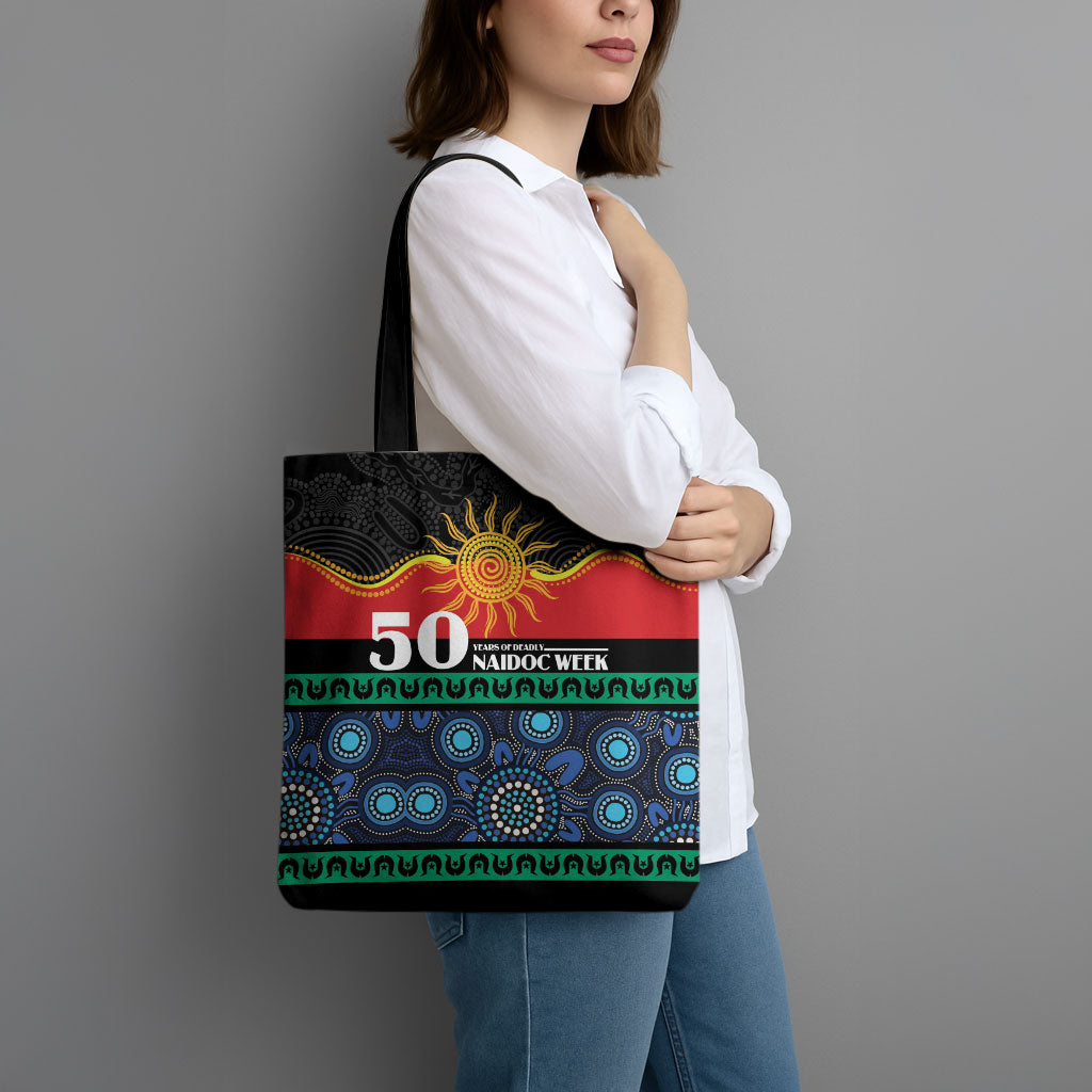 Australian Aboriginal Torres Strait Islanders Tote Bag Together We Rise Together We Stay Deadly