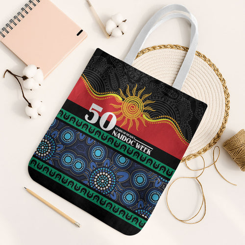 Australian Aboriginal Torres Strait Islanders Tote Bag Together We Rise Together We Stay Deadly
