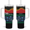Personalised Australian Aboriginal Torres Strait Islanders Tumbler With Handle Together We Rise Together We Stay Deadly