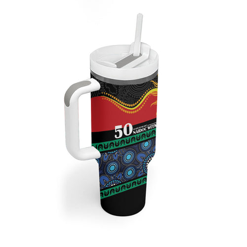 Personalised Australian Aboriginal Torres Strait Islanders Tumbler With Handle Together We Rise Together We Stay Deadly