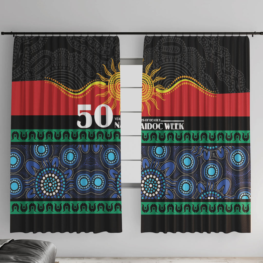 Australian Aboriginal Torres Strait Islanders Window Curtain Together We Rise Together We Stay Deadly