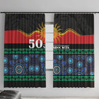 Australian Aboriginal Torres Strait Islanders Window Curtain Together We Rise Together We Stay Deadly