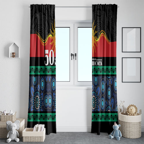 Australian Aboriginal Torres Strait Islanders Window Curtain Together We Rise Together We Stay Deadly