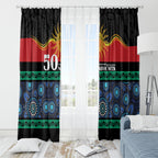 Australian Aboriginal Torres Strait Islanders Window Curtain Together We Rise Together We Stay Deadly