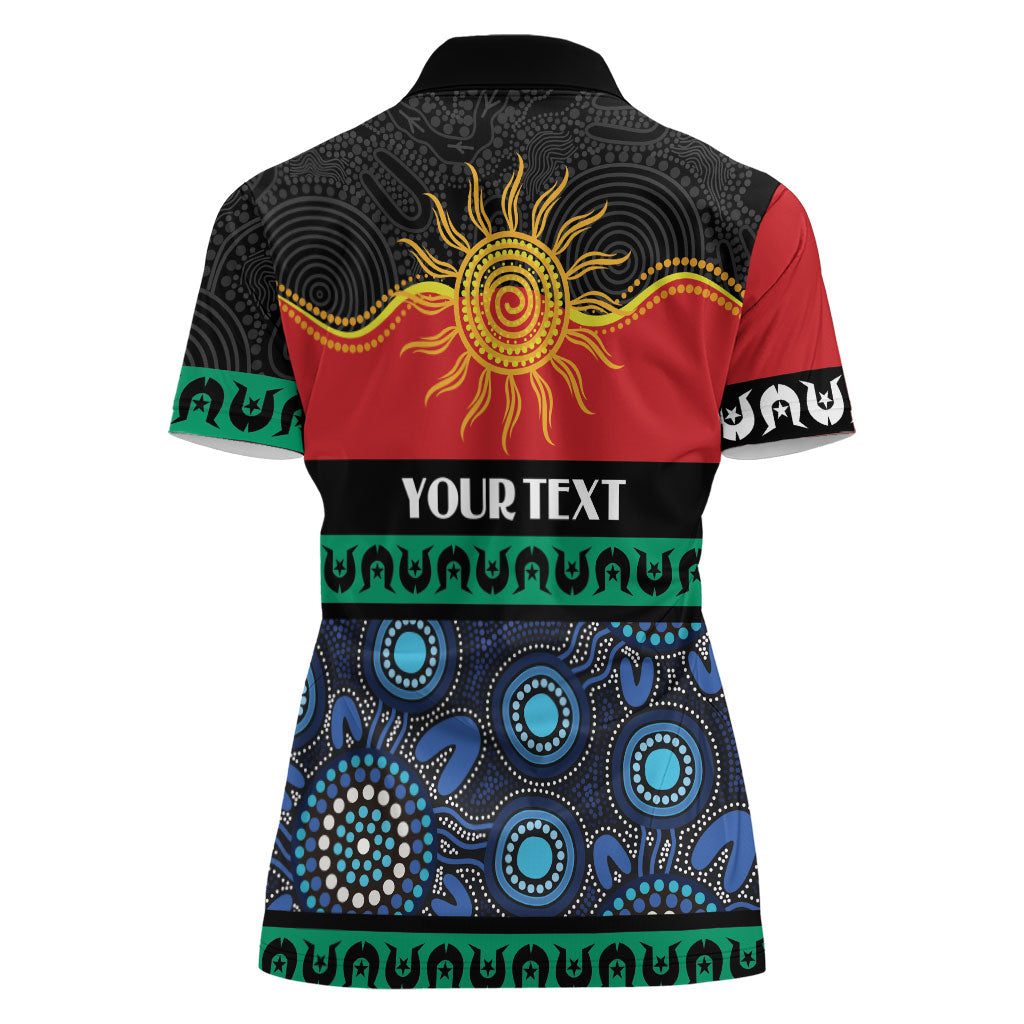 Personalised Australian Aboriginal Torres Strait Islanders Women Polo Shirt Together We Rise Together We Stay Deadly
