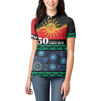 Personalised Australian Aboriginal Torres Strait Islanders Women Polo Shirt Together We Rise Together We Stay Deadly