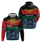 Personalised Australian Aboriginal Torres Strait Islanders Zip Hoodie Together We Rise Together We Stay Deadly