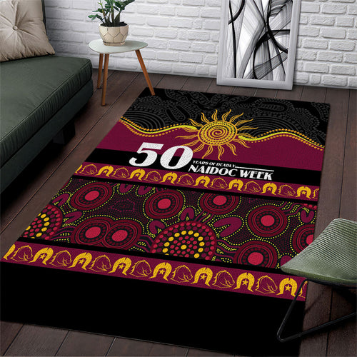 Broncos NAIDOC Week Area Rug Aboriginal Torres Strait Islanders Vibe