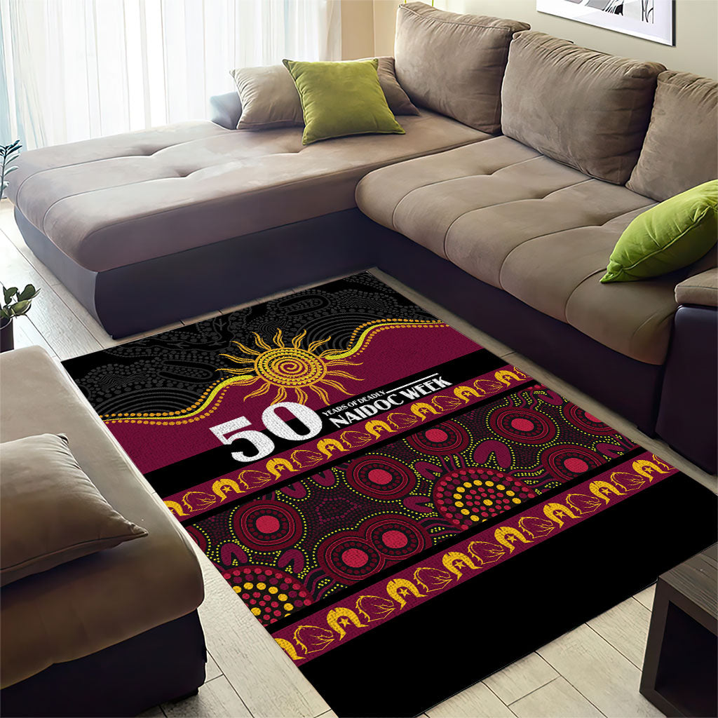 Broncos NAIDOC Week Area Rug Aboriginal Torres Strait Islanders Vibe