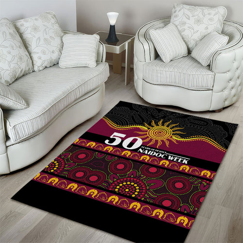 Broncos NAIDOC Week Area Rug Aboriginal Torres Strait Islanders Vibe