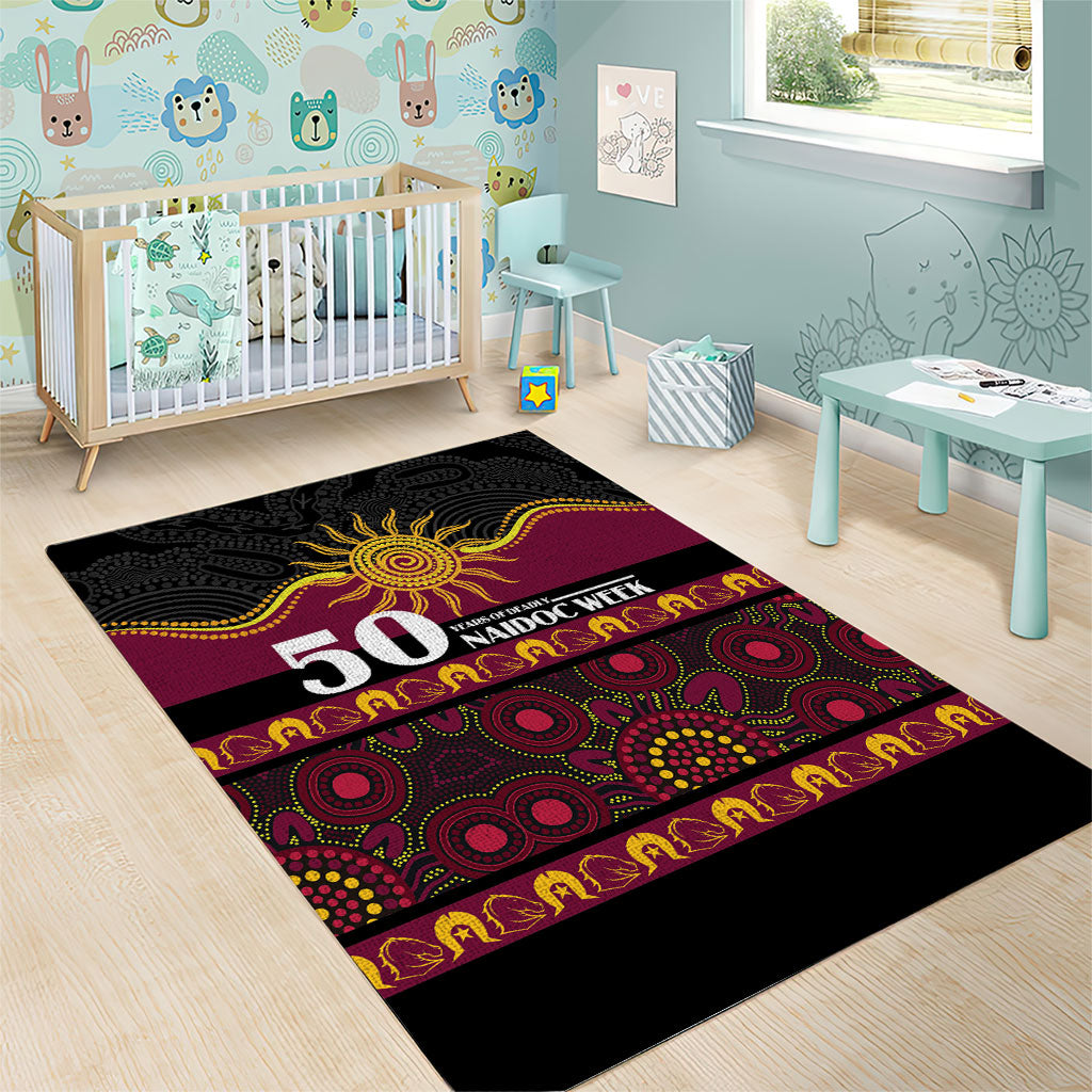 Broncos NAIDOC Week Area Rug Aboriginal Torres Strait Islanders Vibe