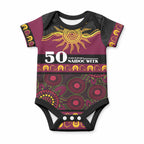 Broncos NAIDOC Week Personalised Baby Onesie Aboriginal Torres Strait Islanders Vibe