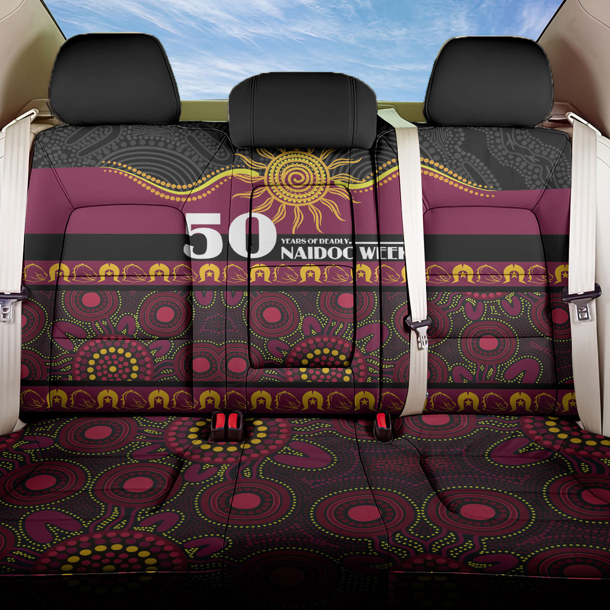 Broncos NAIDOC Week Back Car Seat Cover Aboriginal Torres Strait Islanders Vibe