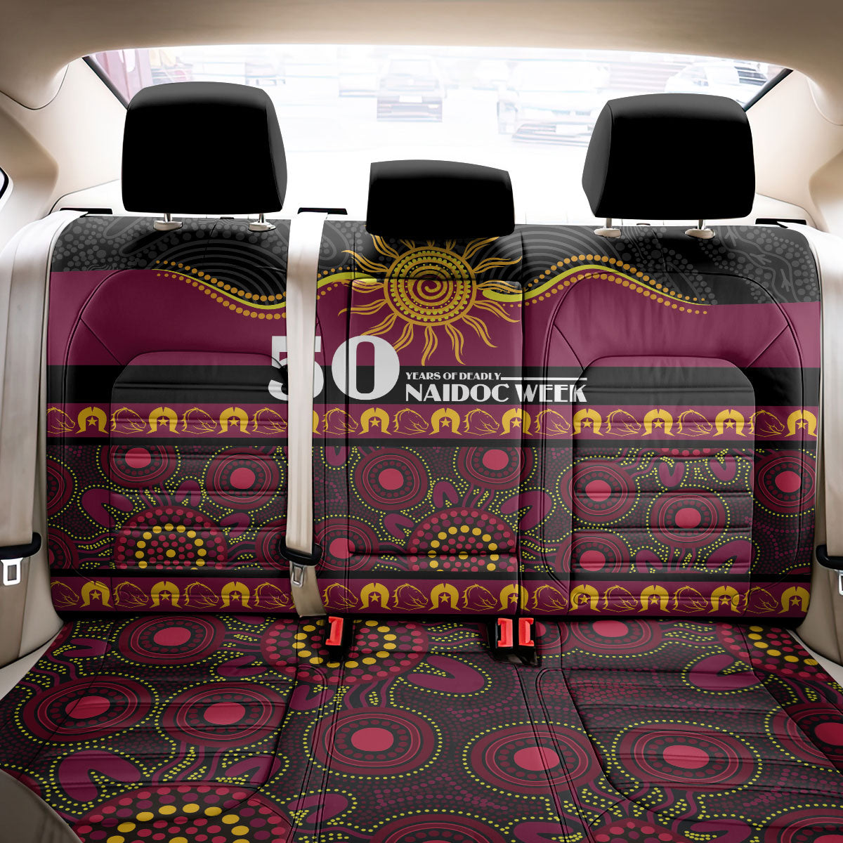 Broncos NAIDOC Week Back Car Seat Cover Aboriginal Torres Strait Islanders Vibe