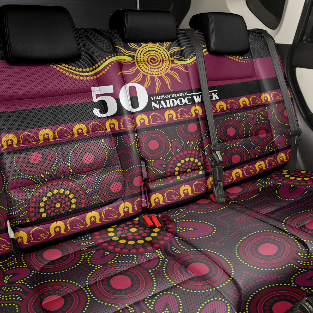 Broncos NAIDOC Week Back Car Seat Cover Aboriginal Torres Strait Islanders Vibe