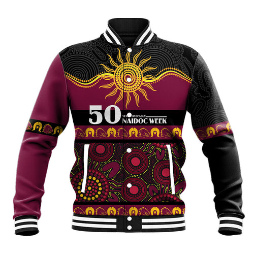Broncos NAIDOC Week Personalised Baseball Jacket Aboriginal Torres Strait Islanders Vibe