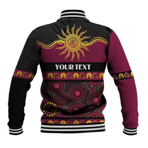 Broncos NAIDOC Week Personalised Baseball Jacket Aboriginal Torres Strait Islanders Vibe