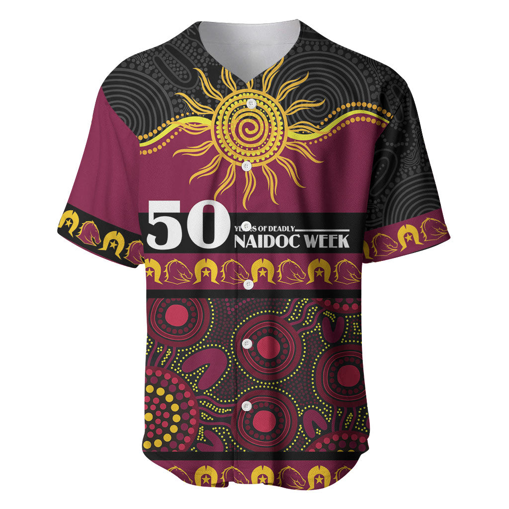 Broncos NAIDOC Week Personalised Baseball Jersey Aboriginal Torres Strait Islanders Vibe