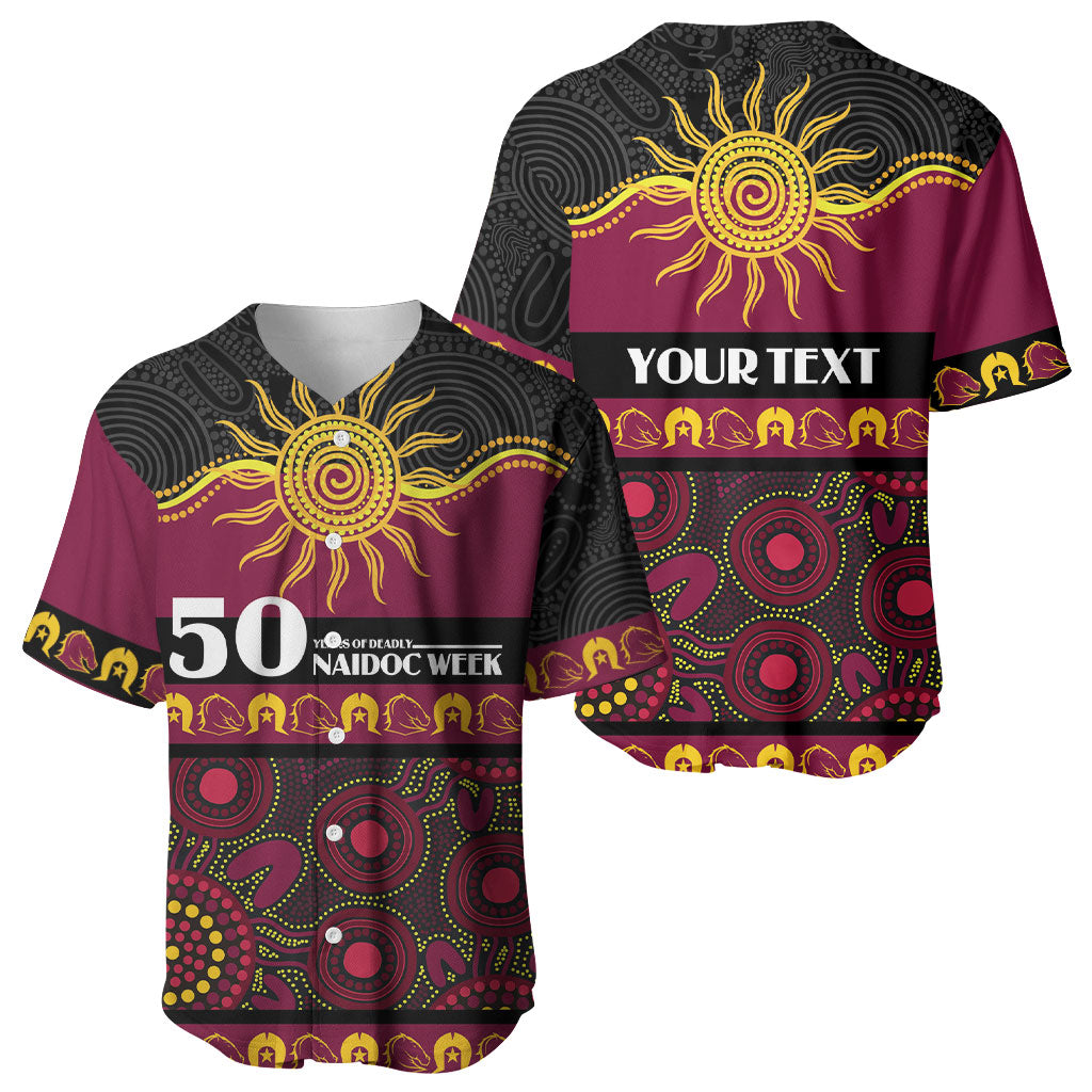 Broncos NAIDOC Week Personalised Baseball Jersey Aboriginal Torres Strait Islanders Vibe
