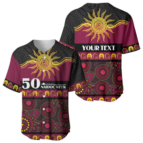 Broncos NAIDOC Week Personalised Baseball Jersey Aboriginal Torres Strait Islanders Vibe