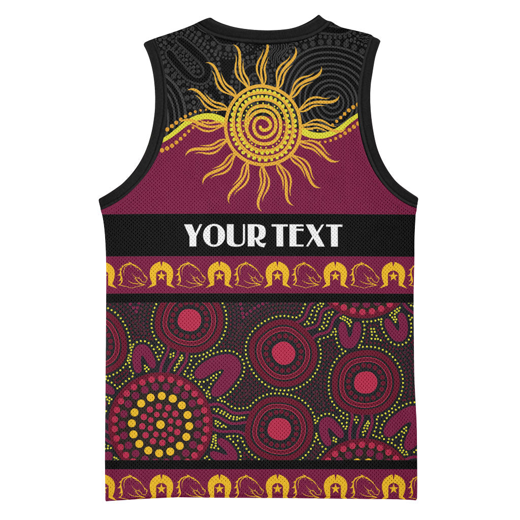Broncos NAIDOC Week Personalised Basketball Jersey Aboriginal Torres Strait Islanders Vibe