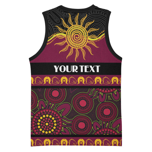 Broncos NAIDOC Week Personalised Basketball Jersey Aboriginal Torres Strait Islanders Vibe