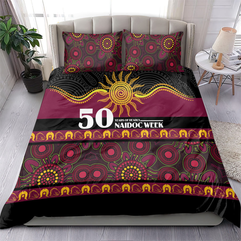 Broncos NAIDOC Week Bedding Set Aboriginal Torres Strait Islanders Vibe