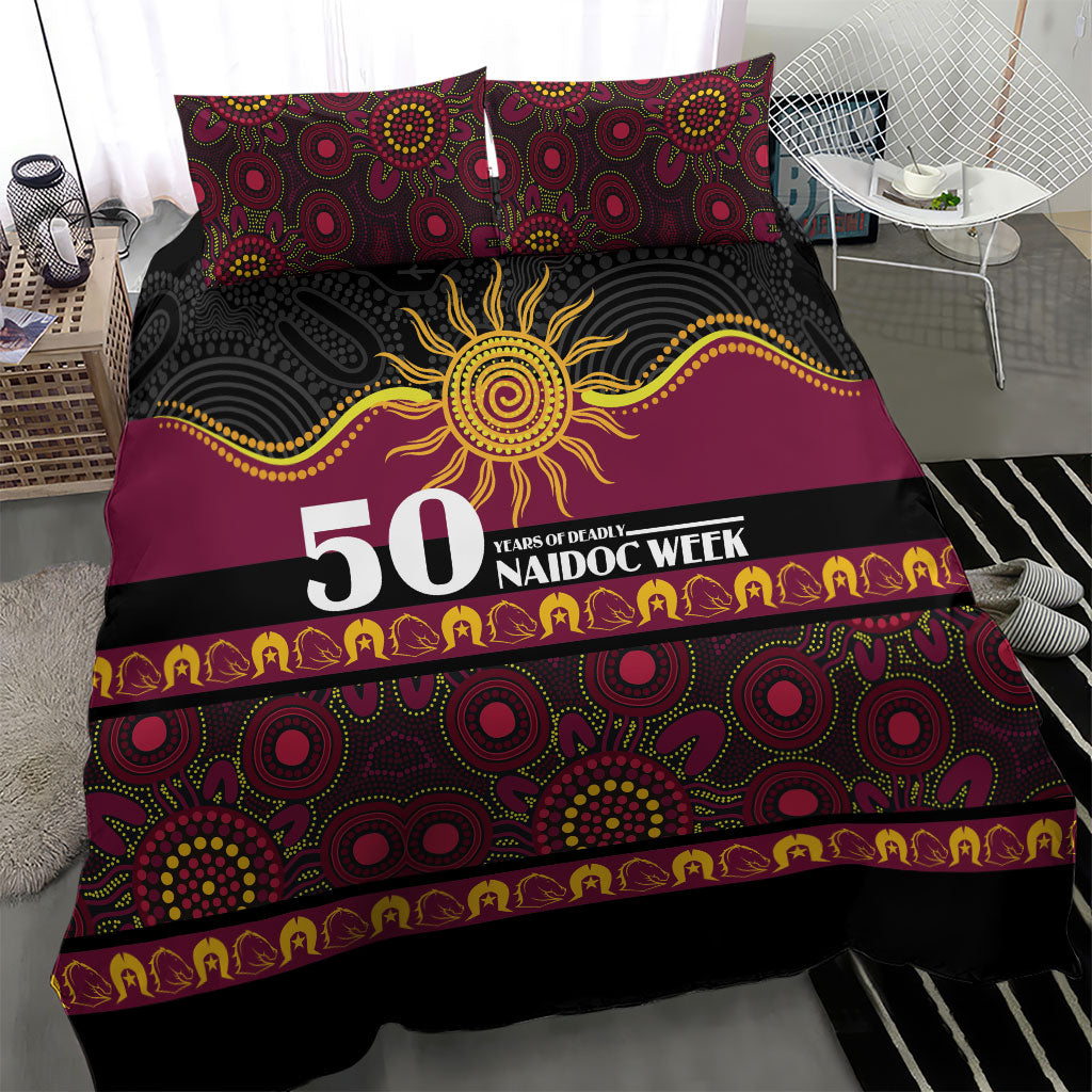 Broncos NAIDOC Week Bedding Set Aboriginal Torres Strait Islanders Vibe