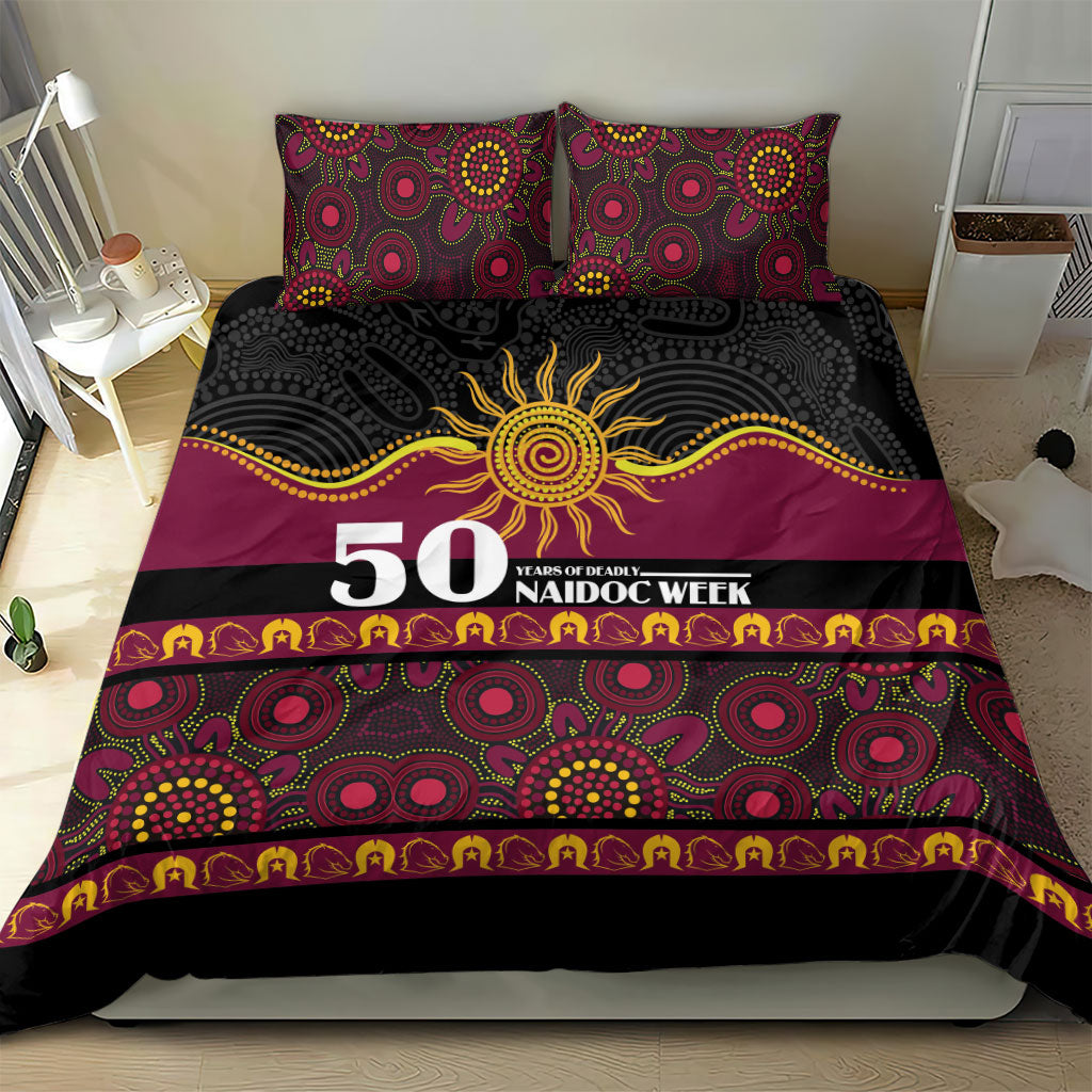 Broncos NAIDOC Week Bedding Set Aboriginal Torres Strait Islanders Vibe