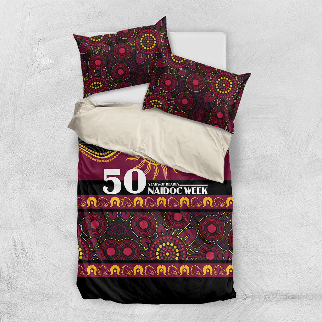 Broncos NAIDOC Week Bedding Set Aboriginal Torres Strait Islanders Vibe