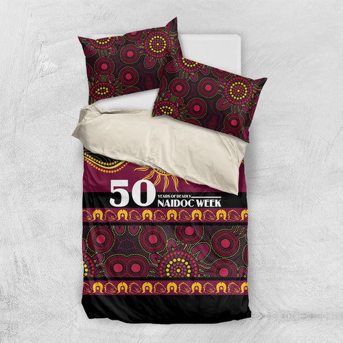 Broncos NAIDOC Week Bedding Set Aboriginal Torres Strait Islanders Vibe