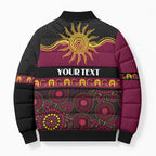Broncos NAIDOC Week Personalised Bomber Puffer Jacket Aboriginal Torres Strait Islanders Vibe
